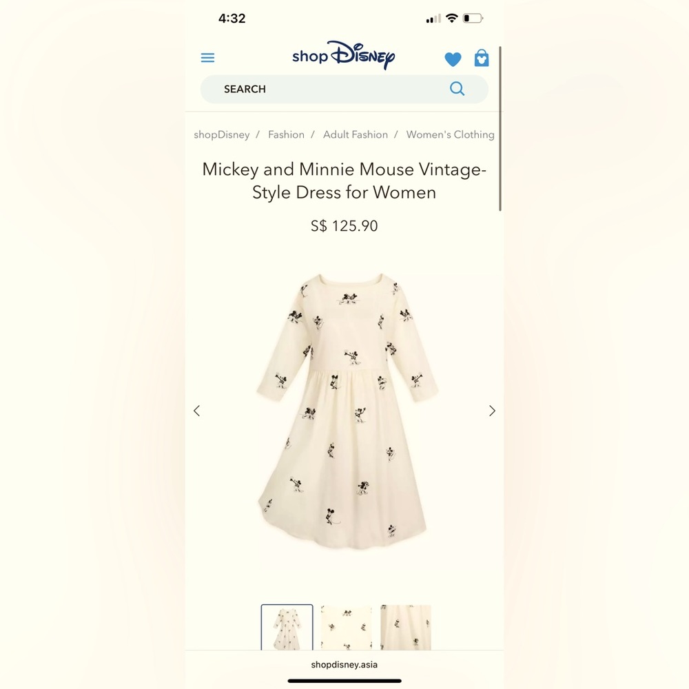 Disney Mickey and Minnie Vintage style dress